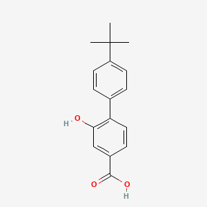 molecular formula C17H18O3 B6404576 3-Hydroxy-4-(4-t-butylphenyl)benzoic acid, 95% CAS No. 1261928-54-4