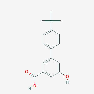 molecular formula C17H18O3 B6404581 5-Hydroxy-3-(4-t-butylphenyl)benzoic acid, 95% CAS No. 1261962-74-6