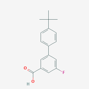 5-Fluoro-3-(4-t-butylphenyl)benzoic acid, 95%