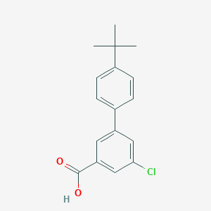 molecular formula C17H17ClO2 B6404601 5-Chloro-3-(4-t-butylphenyl)benzoic acid, 95% CAS No. 1261952-13-9