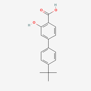 molecular formula C17H18O3 B6404631 2-Hydroxy-4-(4-t-butylphenyl)benzoic acid, 95% CAS No. 1261988-63-9