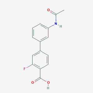 4-(3-Acetylaminophenyl)-2-fluorobenzoic acid, 95%