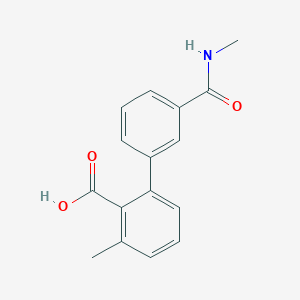 6-Methyl-2-[3-(N-methylaminocarbonyl)phenyl]benzoic acid, 95%