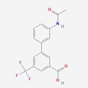 3-(3-Acetylaminophenyl)-5-trifluoromethylbenzoic acid, 95%