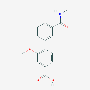 3-Methoxy-4-[3-(N-methylaminocarbonyl)phenyl]benzoic acid, 95%