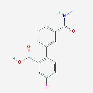 5-Fluoro-2-[3-(N-methylaminocarbonyl)phenyl]benzoic acid, 95%