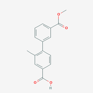 4-(3-Methoxycarbonylphenyl)-3-methylbenzoic acid, 95%