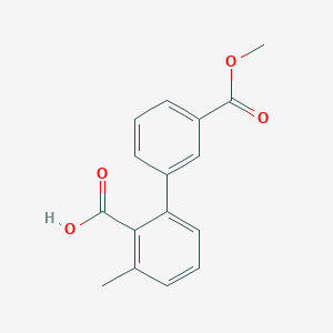 2-(3-Methoxycarbonylphenyl)-6-methylbenzoic acid, 95%