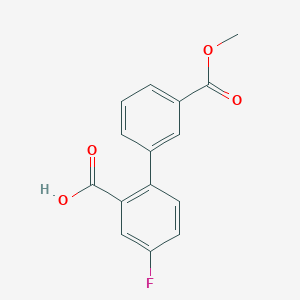 5-Fluoro-2-(3-methoxycarbonylphenyl)benzoic acid, 95%