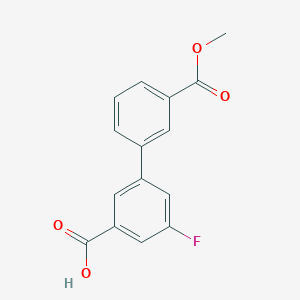 5-Fluoro-3-(3-methoxycarbonylphenyl)benzoic acid, 95%