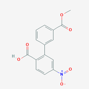 2-(3-Methoxycarbonylphenyl)-4-nitrobenzoic acid, 95%