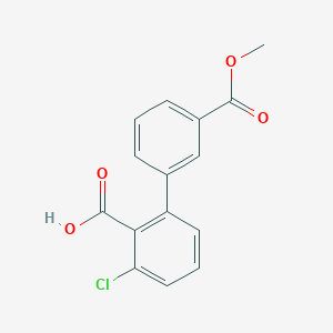 6-Chloro-2-(3-methoxycarbonylphenyl)benzoic acid, 95%