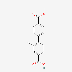 4-(4-Methoxycarbonylphenyl)-3-methylbenzoic acid, 95%