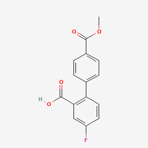 5-Fluoro-2-(4-methoxycarbonylphenyl)benzoic acid, 95%