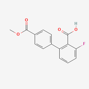 6-Fluoro-2-(4-methoxycarbonylphenyl)benzoic acid, 95%