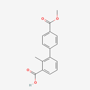 3-(4-Methoxycarbonylphenyl)-2-methylbenzoic acid, 95%