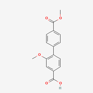 4-(4-Methoxycarbonylphenyl)-3-methoxybenzoic acid, 95%