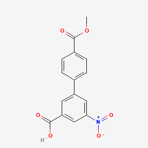 3-(4-Methoxycarbonylphenyl)-5-nitrobenzoic acid, 95%