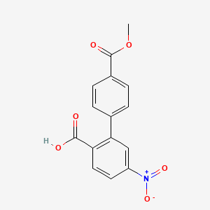 2-(4-Methoxycarbonylphenyl)-4-nitrobenzoic acid, 95%