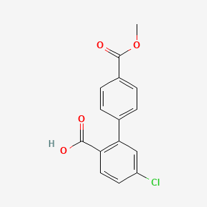 4-Chloro-2-(4-methoxycarbonylphenyl)benzoic acid, 95%