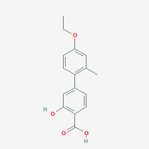 4-(4-Ethoxy-2-methylphenyl)-2-hydroxybenzoic acid, 95%