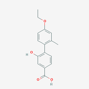 4-(4-Ethoxy-2-methylphenyl)-3-hydroxybenzoic acid, 95%