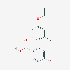 2-(4-Ethoxy-2-methylphenyl)-4-fluorobenzoic acid, 95%