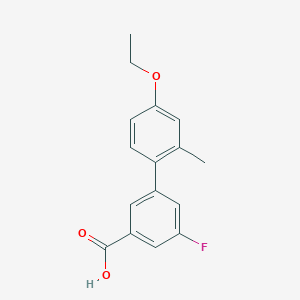 3-(4-Ethoxy-2-methylphenyl)-5-fluorobenzoic acid, 95%