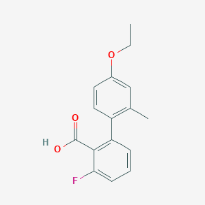 2-(4-Ethoxy-2-methylphenyl)-6-fluorobenzoic acid, 95%