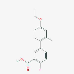 5-(4-Ethoxy-2-methylphenyl)-2-fluorobenzoic acid, 95%