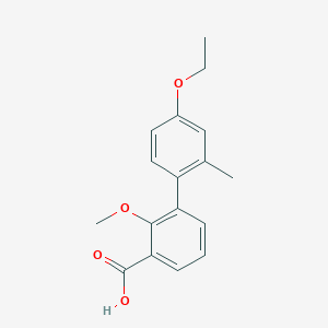 3-(4-Ethoxy-2-methylphenyl)-2-methoxybenzoic acid, 95%