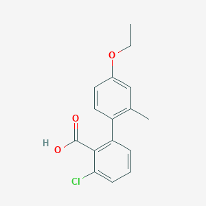 6-Chloro-2-(4-ethoxy-2-methylphenyl)benzoic acid, 95%