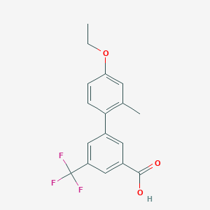 3-(4-Ethoxy-2-methylphenyl)-5-trifluoromethylbenzoic acid, 95%