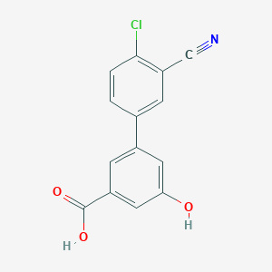 3-(4-Chloro-3-cyanophenyl)-5-hydroxybenzoic acid, 95%