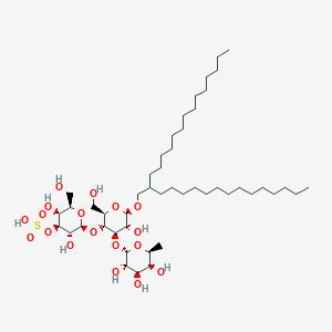 [(2S,3R,4S,5S,6R)-3,5-dihydroxy-2-[(2R,3R,4R,5R,6R)-5-hydroxy-2-(hydroxymethyl)-6-(2-tetradecylhexadecoxy)-4-[(2S,3S,4R,5S,6S)-3,4,5-trihydroxy-6-methyloxan-2-yl]oxyoxan-3-yl]oxy-6-(hydroxymethyl)oxan-4-yl] hydrogen sulfate