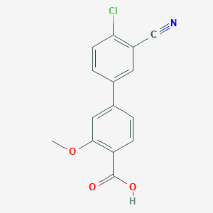 4-(4-Chloro-3-cyanophenyl)-2-methoxybenzoic acid, 95%