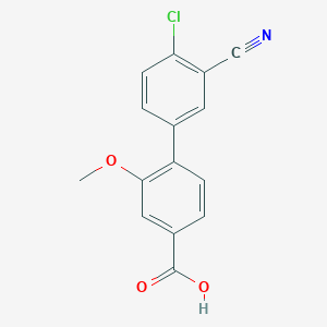 4-(4-Chloro-3-cyanophenyl)-3-methoxybenzoic acid, 95%