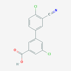 5-Chloro-3-(4-chloro-3-cyanophenyl)benzoic acid, 95%