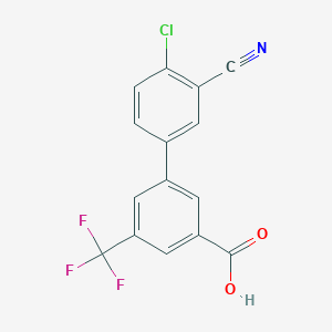 3-(4-Chloro-3-cyanophenyl)-5-trifluoromethylbenzoic acid, 95%