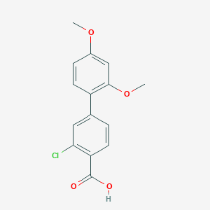 2-Chloro-4-(2,4-dimethoxyphenyl)benzoic acid, 95%