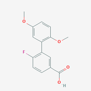 3-(2,5-Dimethoxyphenyl)-4-fluorobenzoic acid