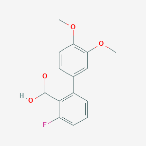 2-(3,4-Dimethoxyphenyl)-6-fluorobenzoic acid, 95%