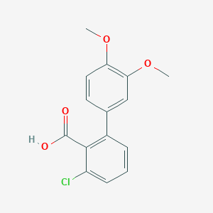 6-Chloro-2-(3,4-dimethoxyphenyl)benzoic acid