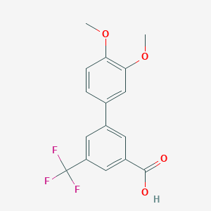 molecular formula C16H13F3O4 B6405726 3-(3,4-Dimethoxyphenyl)-5-trifluoromethylbenzoic acid CAS No. 1261909-27-6