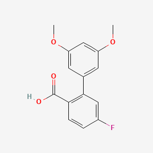 2-(3,5-Dimethoxyphenyl)-4-fluorobenzoic acid, 95%