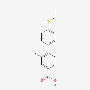 4-(4-Ethylthiophenyl)-3-methylbenzoic acid