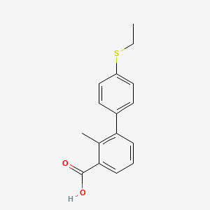 3-(4-Ethylthiophenyl)-2-methylbenzoic acid