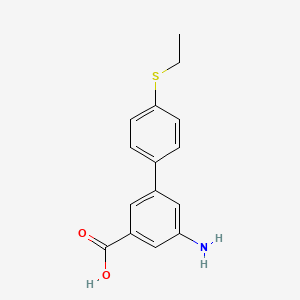 3-Amino-5-(4-ethylthiophenyl)benzoic acid