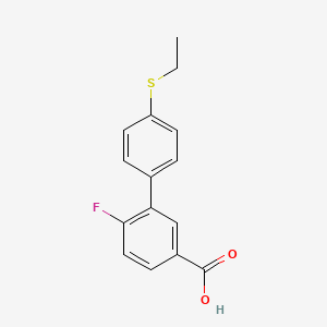 3-(4-Ethylthiophenyl)-4-fluorobenzoic acid