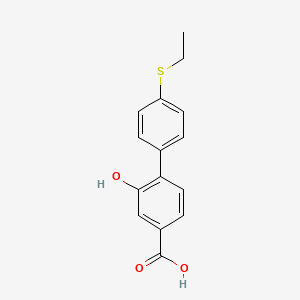 4-(4-Ethylthiophenyl)-3-hydroxybenzoic acid